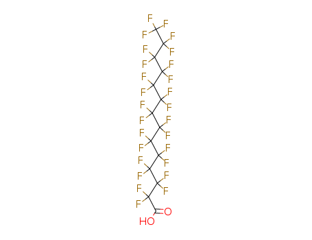 Tetradecanoic acid,2,2,3,3,4,4,5,5,6,6,7,7,8,8,9,9,10,10,11,11,12,12,13,13,14,14,14-heptacosafluoro- 376-06-7