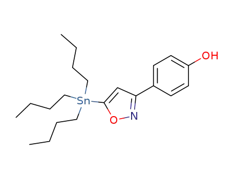 Molecular Structure of 141993-06-8 (Phenol, 4-[5-(tributylstannyl)-3-isoxazolyl]-)