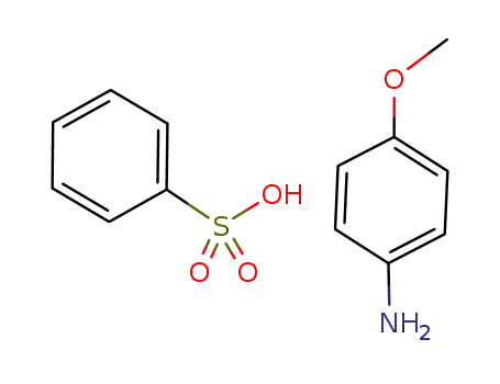 Benzenamine, 4-methoxy-, benzenesulfonate