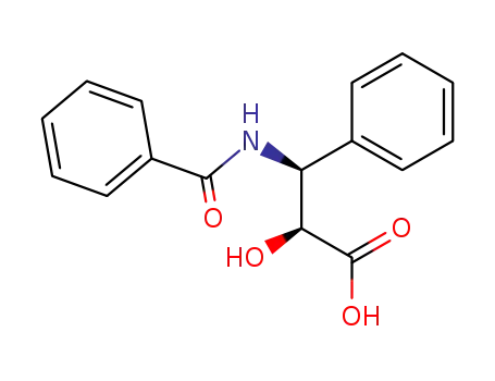 Molecular Structure of 7309-55-9 ((2S,3S)-N-benzoyl-3-phenylisoserine)