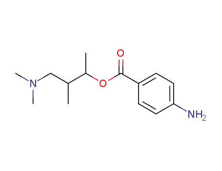 Molecular Structure of 891-33-8 (3-(dimethylamino)-1,2-dimethylpropyl p-aminobenzoate)