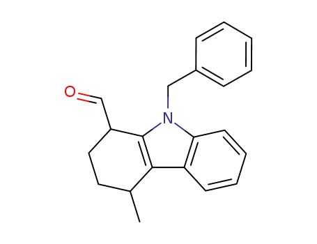 9-benzyl-1,2,3,4-tetrahydro-4-methylcarbazole-1-carbaldehyde
