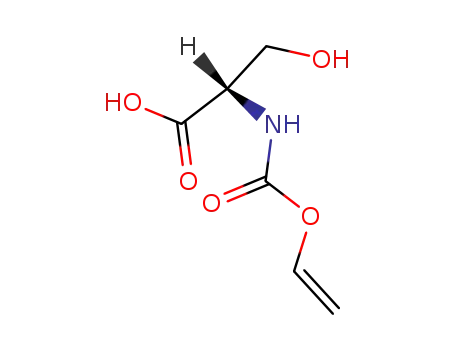 Molecular Structure of 45014-14-0 (N-[vinyloxycarbonyl]-L-serine)