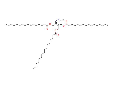 Molecular Structure of 4372-46-7 (pyridoxine tripalmitate)