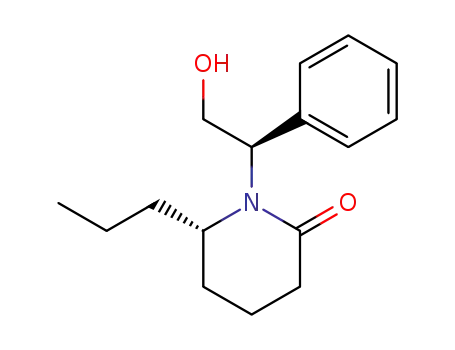Molecular Structure of 156873-53-9 ((1'R,6S)-(+)-1-(2'-hydroxy-1'-phenyl-ethyl)-6-propyl-piperidin-2-one)