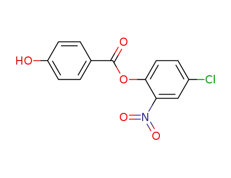 Molecular Structure of 93749-96-3 (Benzoic acid, 4-hydroxy-, 4-chloro-2-nitrophenyl ester)