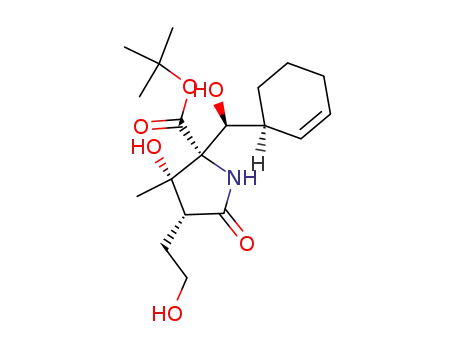 (2R,3S,4R)-2-((S)-(S)-Cyclohex-2-enyl-hydroxy-methyl)-3-hydroxy-4-(2-hydroxy-ethyl)-3-methyl-5-oxo-pyrrolidine-2-carboxylic acid tert-butyl ester