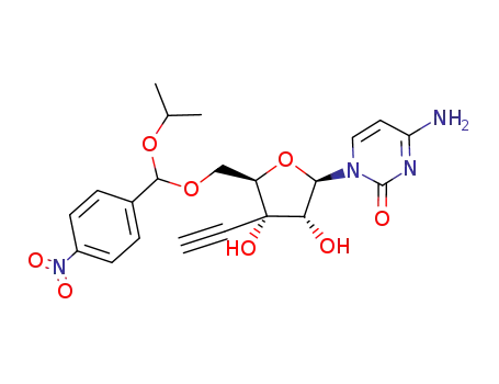 1-[3-C-ethynyl-5-O-[1-isopropoxy-1-(4-nitrophenyl)methyl]-β-D-ribo-pentofuranosyl]cytosine