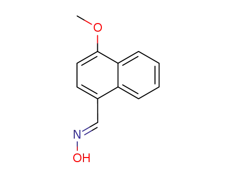 Molecular Structure of 122731-44-6 (1-Naphthalenecarboxaldehyde, 4-methoxy-, oxime)
