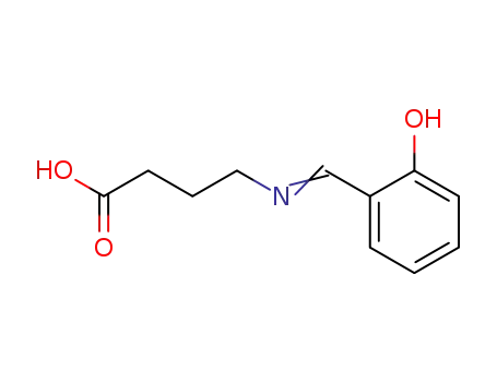 Molecular Structure of 63399-98-4 (Butanoic acid, 4-[[(2-hydroxyphenyl)methylene]amino]-)