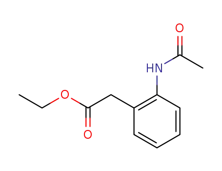 Molecular Structure of 186966-08-5 ((2-acetylamino-phenyl)-acetic acid ethyl ester)