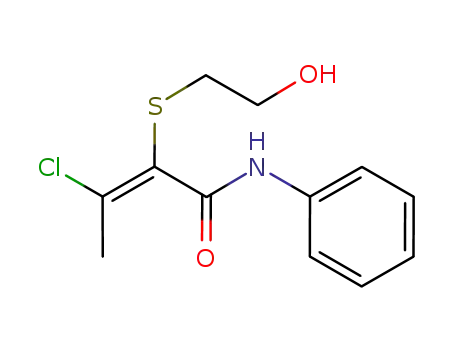 (Z)-N-phenyl-3-chloro-2-[(2-hydroxyethyl)thio]-2-butenamide