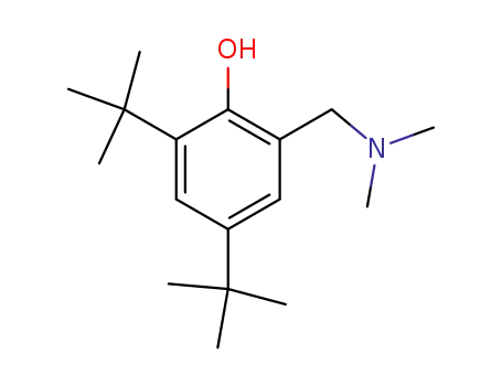 Molecular Structure of 32857-07-1 (2,4-di-tert-butyl-6-[(dimethylamino)methyl]phenol)
