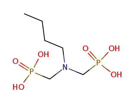 Molecular Structure of 5995-28-8 ([(butylimino)bis(methylene)]bisphosphonic acid)