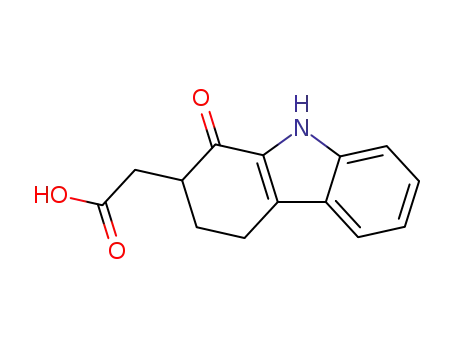 Molecular Structure of 92199-96-7 (2-(1-oxo-2,3,4,9-tetrahydro-1H-carbazol-2-yl)acetic acid)