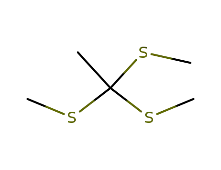 Molecular Structure of 6156-22-5 (Ethane, 1,1,1-tris(methylthio)-)