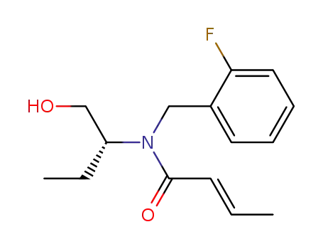 (R)-(+)-N-(1-ethyl-2-hydroxy)ethyl-N-(2-fluorobenzyl) crotonamide