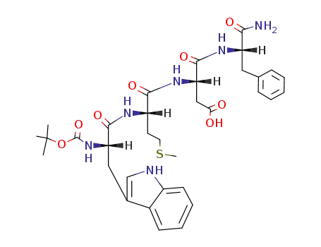 Molecular Structure of 5235-21-2 (BOC-TRP-MET-ASP-PHE-NH2)