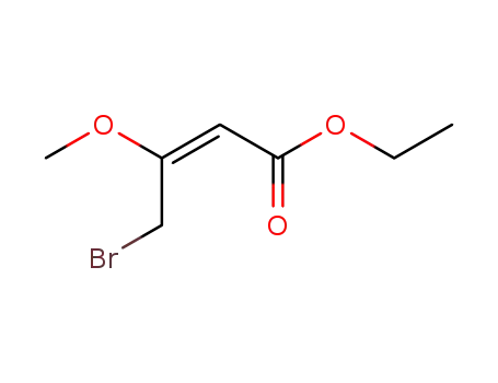 Molecular Structure of 35471-25-1 (2-Butenoic acid, 4-bromo-3-methoxy-, ethyl ester, (E)-)