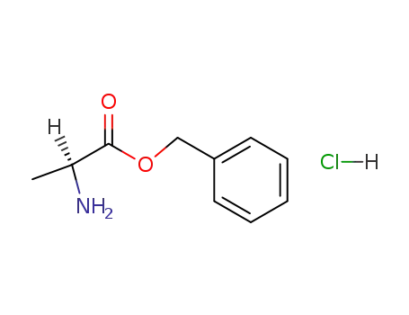 Molecular Structure of 5557-83-5 (L-Alanine benzyl ester hydrochloride)