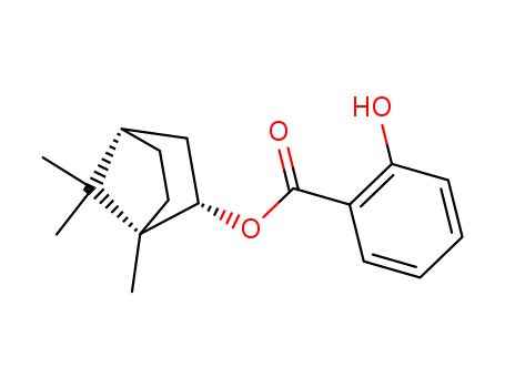 Benzoic acid,2-hydroxy-, (1R,2S,4R)-1,7,7-trimethylbicyclo[2.2.1]hept-2-yl ester, rel- cas  560-88-3