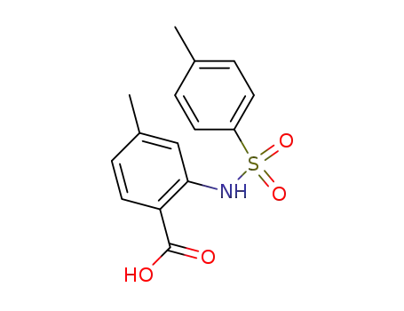 Molecular Structure of 114190-45-3 (Benzoic acid, 4-methyl-2-[[(4-methylphenyl)sulfonyl]amino]-)