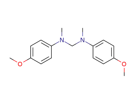 Molecular Structure of 62895-91-4 (Methanediamine, N,N'-bis(4-methoxyphenyl)-N,N'-dimethyl-)