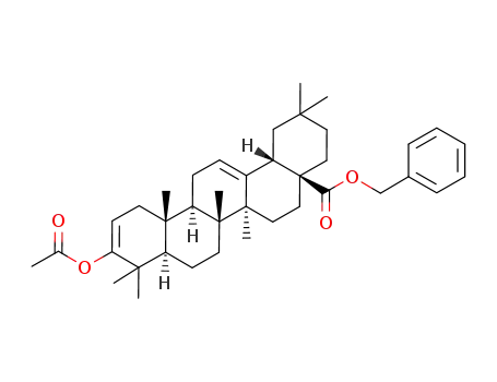 (4aS,6aS,6bR,8aR,12aR,12bR,14bS)-10-Acetoxy-2,2,6a,6b,9,9,12a-heptamethyl-1,3,4,5,6,6a,6b,7,8,8a,9,12,12a,12b,13,14b-hexadecahydro-2H-picene-4a-carboxylic acid benzyl ester