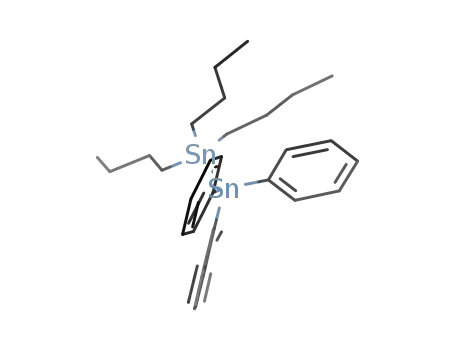 Molecular Structure of 1256-22-0 ((n-Bu)3SnSnPh<sub>3</sub>)