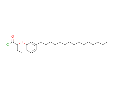 Butanoyl chloride, 2-(3-pentadecylphenoxy)-
