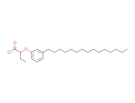 Molecular Structure of 62609-88-5 (2-(3-pentadecylphenoxy)butyryl chloride)