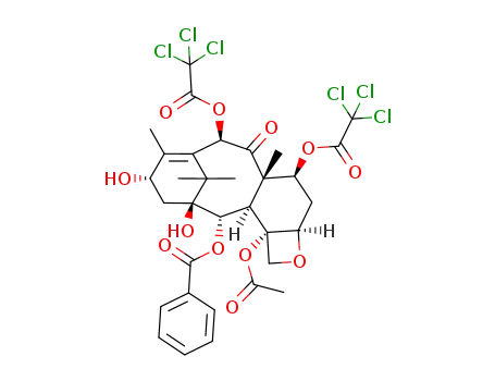 Molecular Structure of 289703-22-6 (10-deacetylbaccatin III 7,10-bis-trichloroacetate)