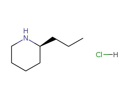 Piperidine, 2-propyl-,hydrochloride (1:1), (2S)- cas  555-92-0