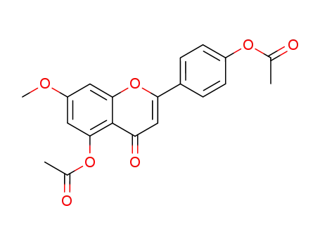 Molecular Structure of 16280-23-2 (4H-1-Benzopyran-4-one,
5-(acetyloxy)-2-[4-(acetyloxy)phenyl]-7-methoxy-)