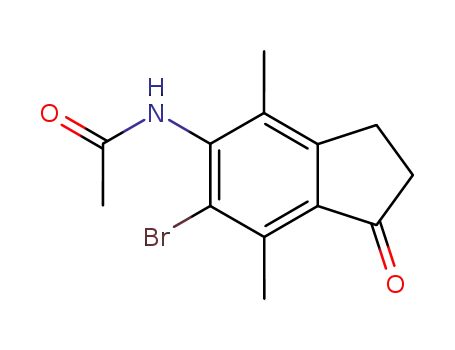 5-acetamido-6-bromo-4,7-dimethylindan-1-one