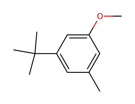 Molecular Structure of 52328-49-1 (3-tert-butyl-5-methylanisole)