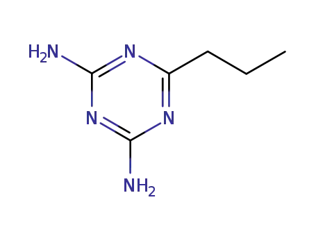 Molecular Structure of 5962-23-2 (6-propyl-1,3,5-triazine-2,4-diamine)