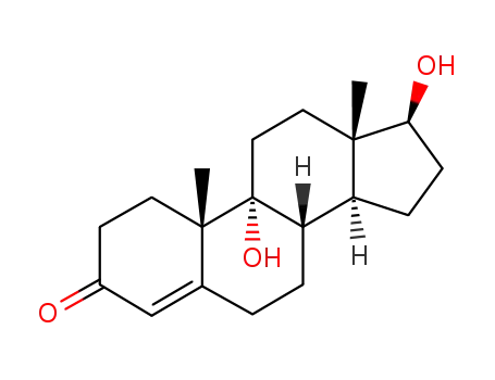Molecular Structure of 18841-73-1 ((17beta)-9,17-dihydroxyandrost-4-en-3-one)