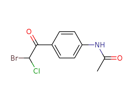 acetic acid-[4-(bromo-chloro-acetyl)-anilide]