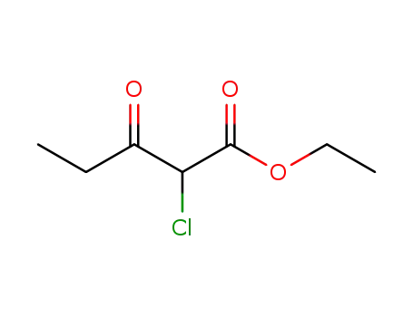 Molecular Structure of 24045-73-6 (Pentanoic acid, 2-chloro-3-oxo-, ethyl ester)