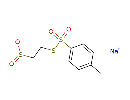 Benzenesulfonothioic acid, 4-methyl-, S-(2-sulfinoethyl) ester, sodium
salt