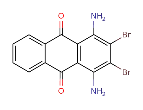Molecular Structure of 6409-15-0 (1,4-diamino-2,3-dibromoanthraquinone)