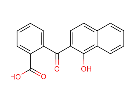 Molecular Structure of 59198-77-5 (2-[(1-hydroxynaphthalen-2-yl)carbonyl]benzoic acid)