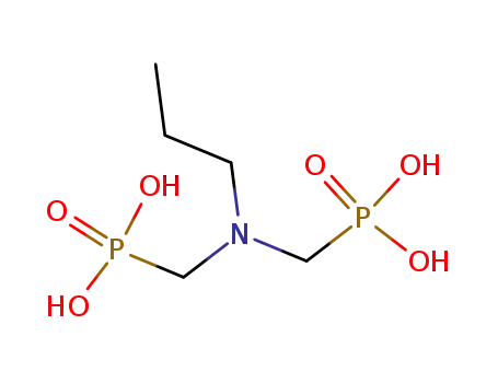 Molecular Structure of 5995-27-7 ([(propylimino)bis(methylene)]diphosphonic acid)