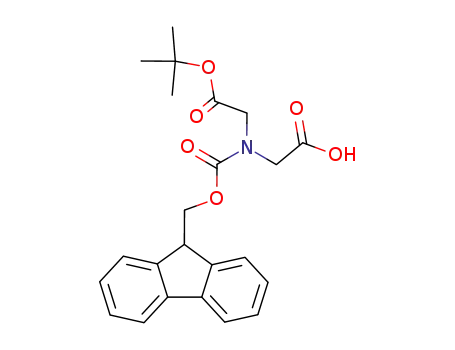 Molecular Structure of 141743-16-0 (FMOC-N-(TERT-BUTYLOXYCARBONYLMETHYL)-GLYCINE)