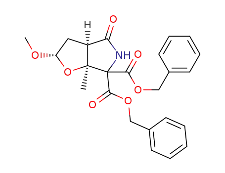 (1S,3S,5R)-8,8-dibenzyloxycarbonyl-3-methoxy-1-methyl-2-oxa-7-azabicyclo[3.3.0]octane-6-one
