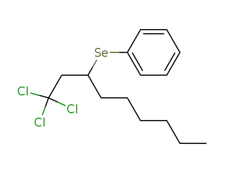 [1-(2,2,2-Trichloro-ethyl)-heptylselanyl]-benzene