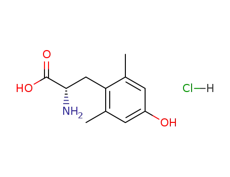 Molecular Structure of 80110-73-2 (2,6-DiMethyltyrosine HCl)