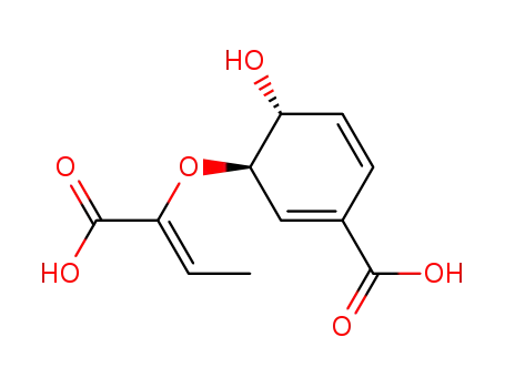 Molecular Structure of 116130-11-1 ((+/-)-(Z)-9-methylchorismic acid)