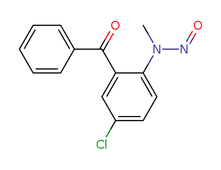 Molecular Structure of 51145-18-7 (N-(2-benzoyl-4-chlorophenyl)-N-methylnitrous amide)